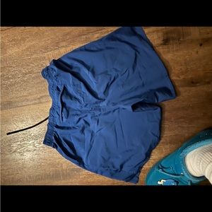 Blue Nike shorts